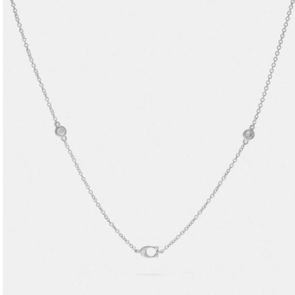 silver coach necklace